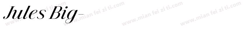 Jules Big字体转换
